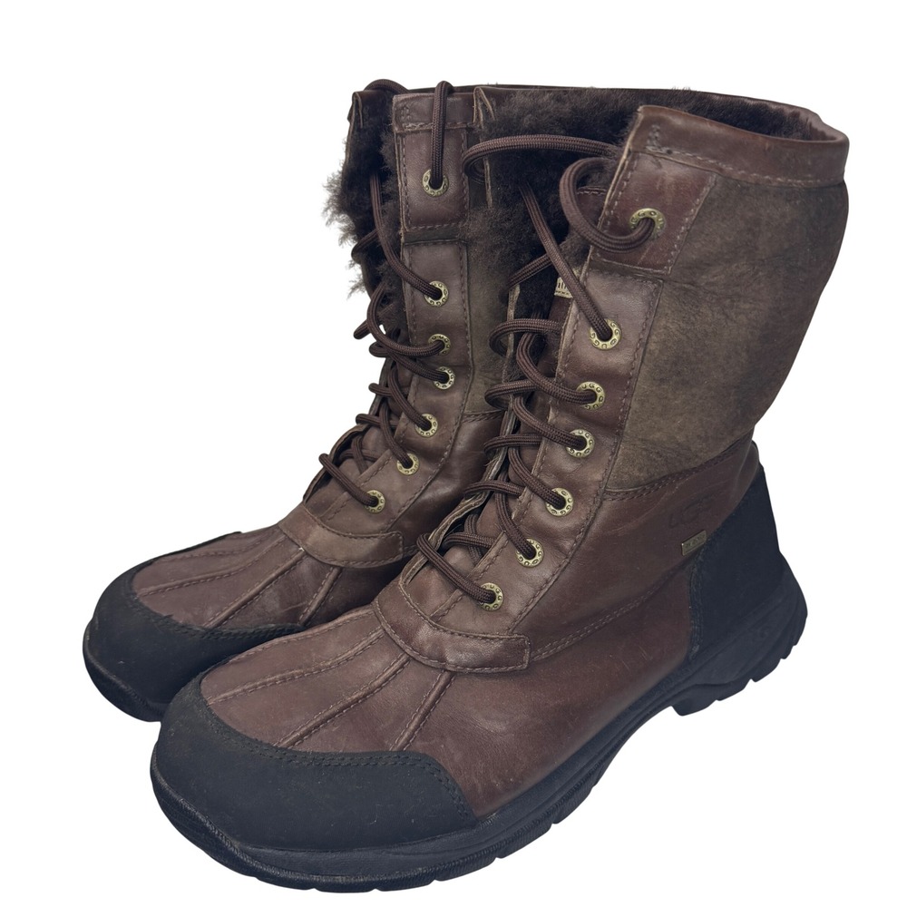 UGG Butte Gray/Black 5521 Cold Weather Waterproof Boots Men's Size 10.5
